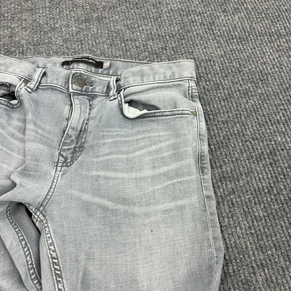 Banana Republic Jeans Mens 32 Gray‎ Cotton Stretch Slim Fit Casual Everyday